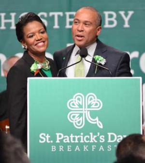 Sen. Forry with Governor Patrick